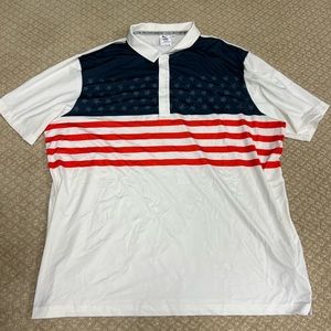 Puma USA flag golf shirt